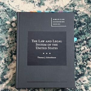 The Law and Legal System of the United States Book